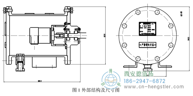 編碼器主要由編碼器、外殼兩部分組成，其外部結(jié)構(gòu)如圖1所示。