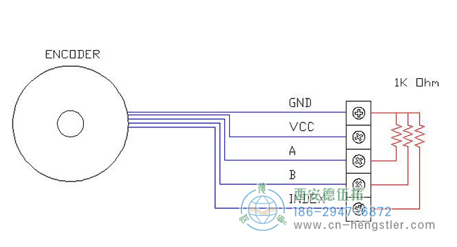 Se-終止，如何將終止電阻添加到設(shè)置單端(TTL)的hengstler增量編碼器的圖形示例。